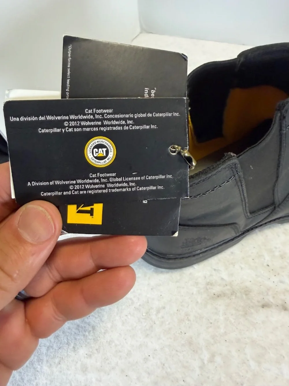 CAT Inherit Pull On ST Steel Toe Chelsea Boots Men's 9.5 Wide NIB